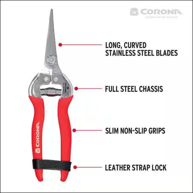 1.75 In. Stainless Steel Long Curved Snips