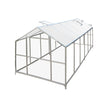 The Gardener's Dream Greenhouse: 8' X 20' with Galvanized Steel Frame, Polycarbonate Twin-Wall Roof and Crystal-Clear Solid Walls