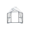 The Gardener's Dream Greenhouse: 8' X 20' with Galvanized Steel Frame, Polycarbonate Twin-Wall Roof and Crystal-Clear Solid Walls