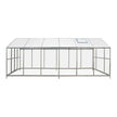 The Gardener's Dream Greenhouse: 8' X 20' with Galvanized Steel Frame, Polycarbonate Twin-Wall Roof and Crystal-Clear Solid Walls