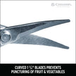 1.75 In. Stainless Steel Long Curved Snips